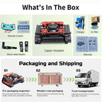 Heavy-Duty 9HP 225CC Remote-Controlled All-Terrain Gas-Powered Lawn Mower With 21-Inch Cutting Width (SAK78412)