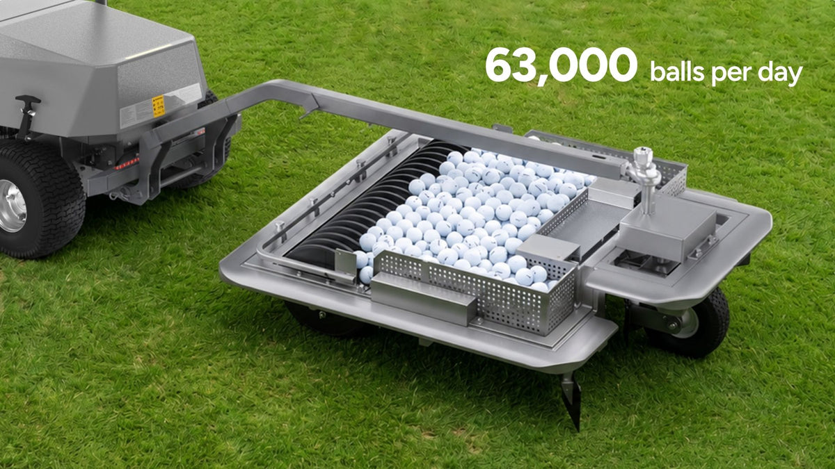 FJD BP02 ball picker basket full of golf balls