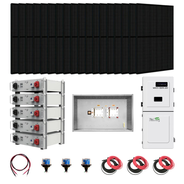 Growatt Hybrid Solar Kit - 11.4kW, 25.6kWh Battery, 14.4kW+ PV