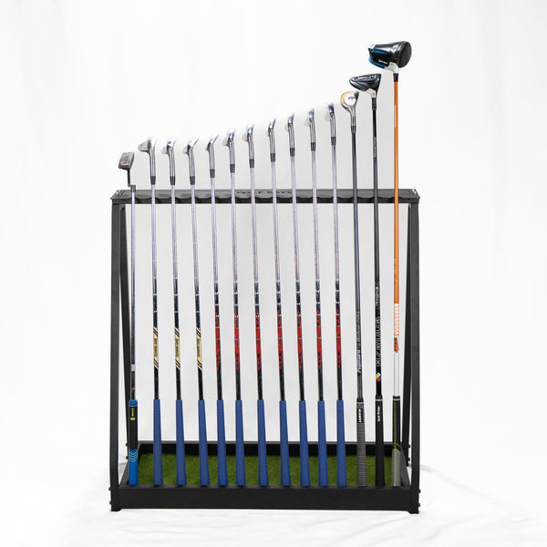GolfBays Golf Club Storage Rack - Holds 14 Clubs