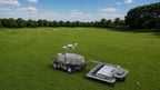 FJD Rough Ranger with BP02 ball picker kit collecting golf balls on a driving range
