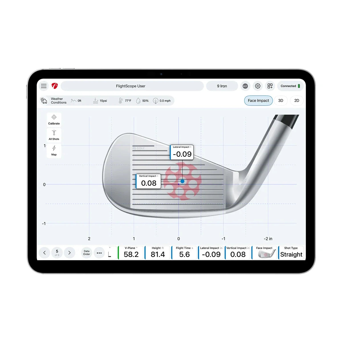FlightScope Face Impact Location Software for Mevo Gen2 and Mevo+