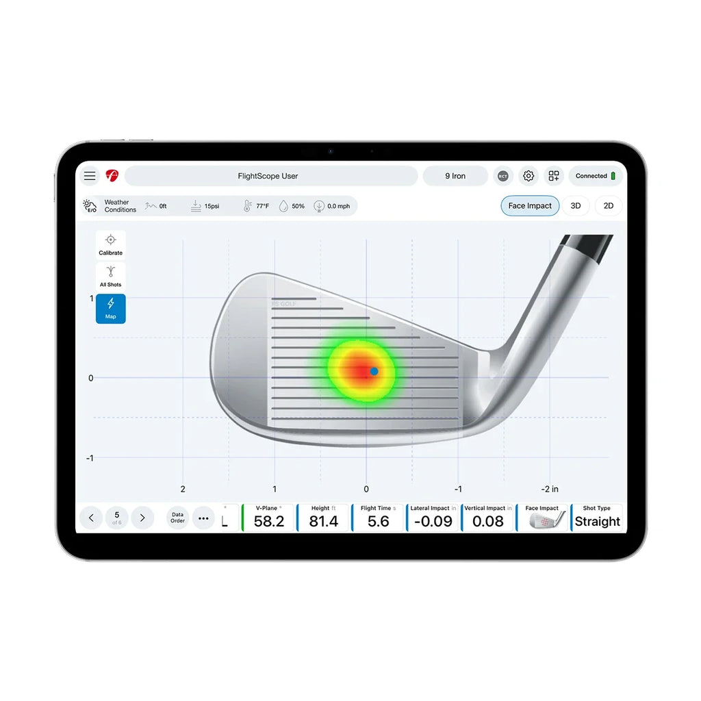 FlightScope Pro Package and Face Impact Location Bundle for Mevo