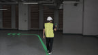 Operator following on-screen route guidance with the FJD Trion X1