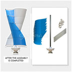 2000W Vertical Axis Wind Turbine Generator — Low Wind Area | 12V / 24V / 48V
