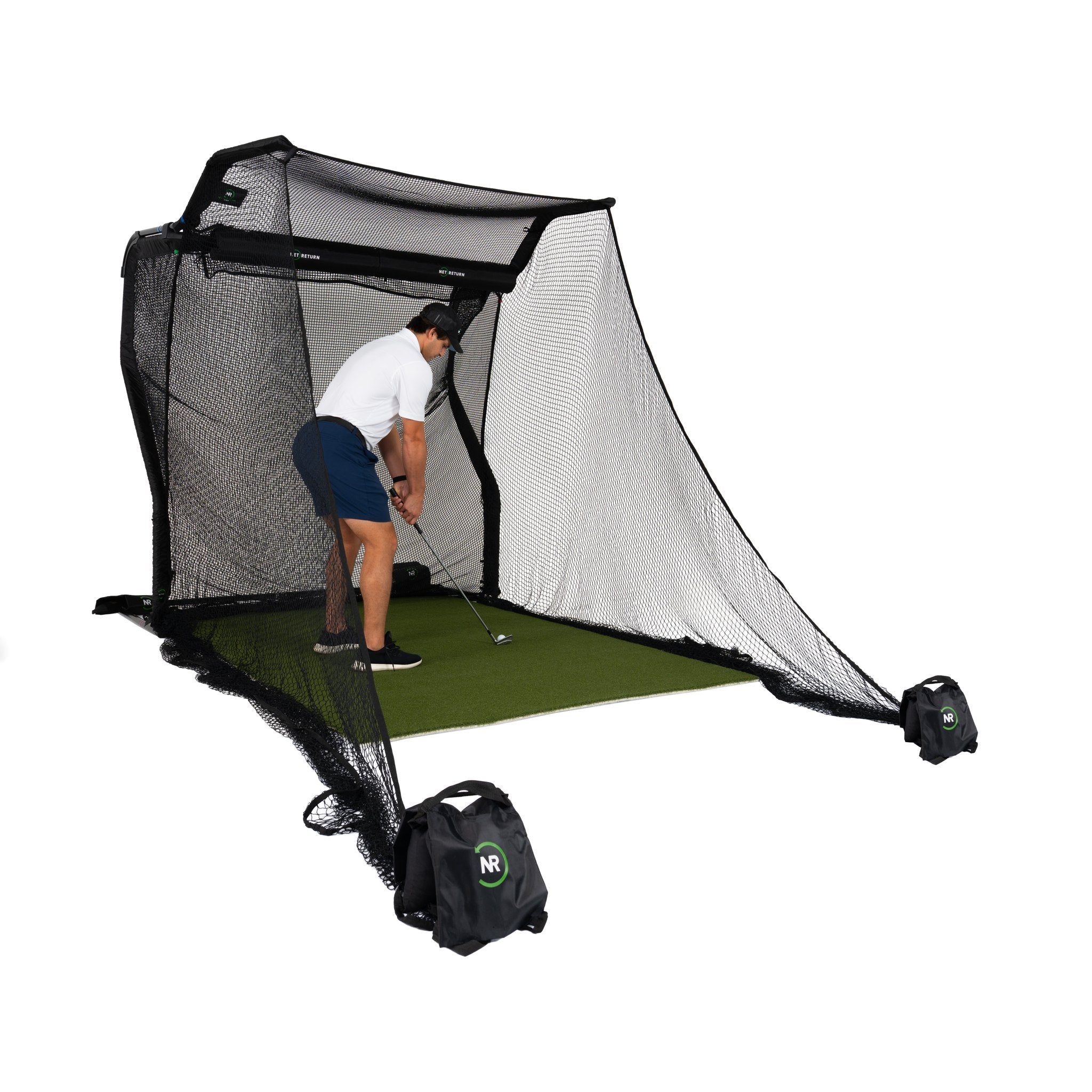 The Net Return Home No Fly Zone Package — 7′×7′ Fully Enclosed Golf Net Setup