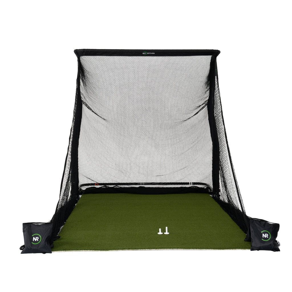 The Net Return Home Package — 7′×7′ Complete Golf Net & Turf Setup