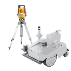 FJD PaintMaster Ultra robotic line marker with total station on tripod, studio view