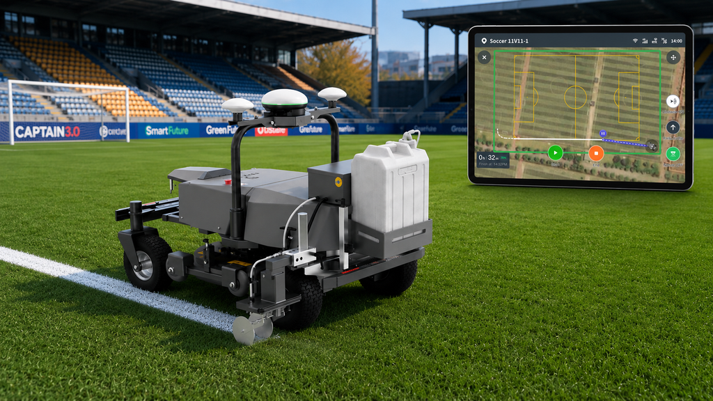 FJD Rough Ranger with LM03 kit and the marking app on a tablet