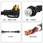 12-Circuit 120/240V 50A Non-Automatic Transfer Switch