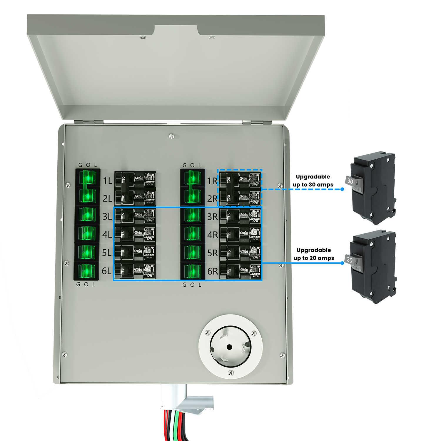 Powerhouse V2 Solar Generator and Transfer Switch