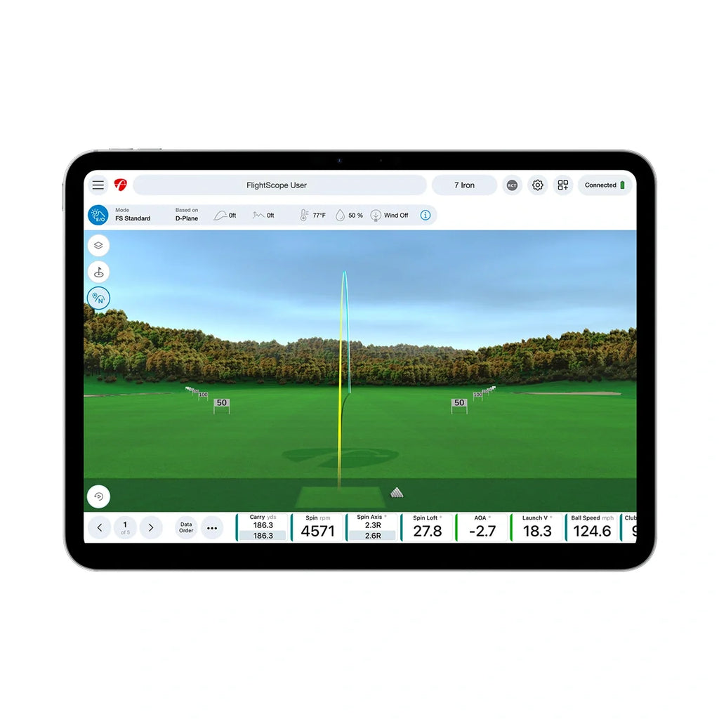 FlightScope Pro Package and Face Impact Location Bundle for Mevo
