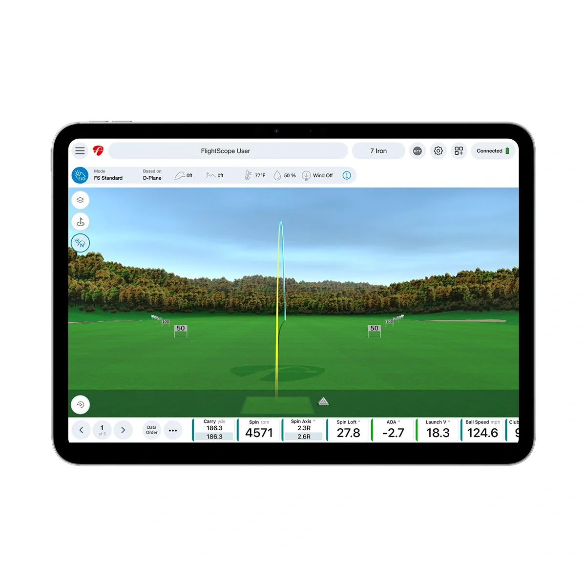 FlightScope Pro Package and Face Impact Location Bundle for Mevo