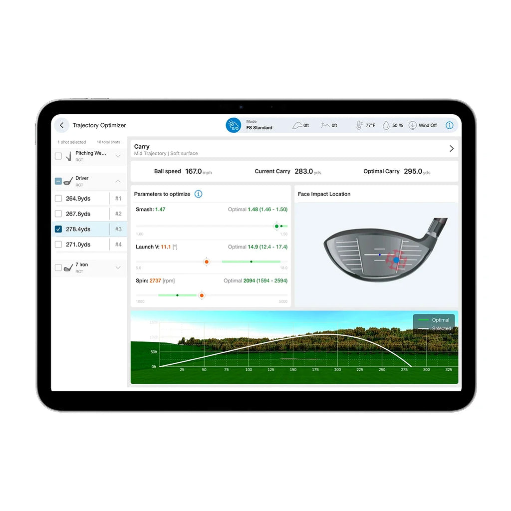FlightScope X3C Carbon Fiber Tracking Radar Launch Monitor