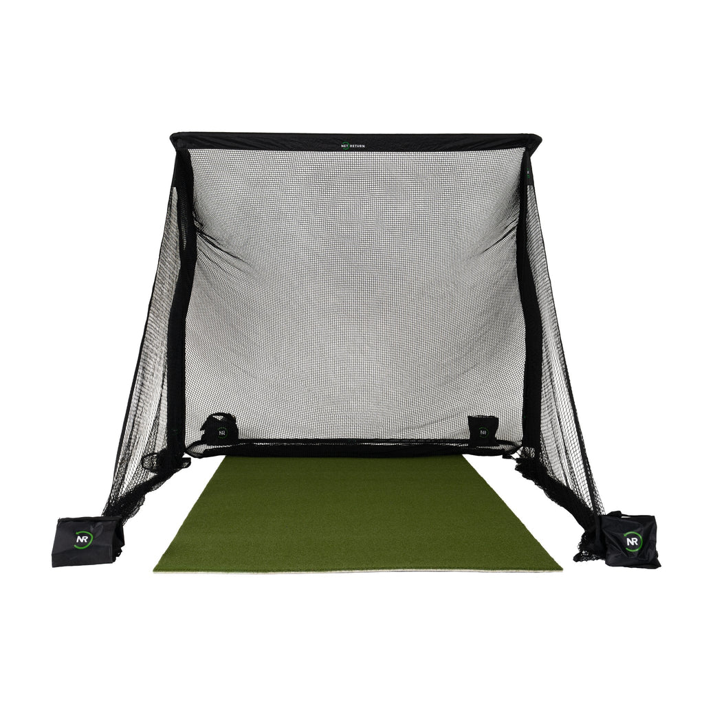 The Net Return Pro 10 Package — 10′×8′ Complete Golf Net & Turf Setup