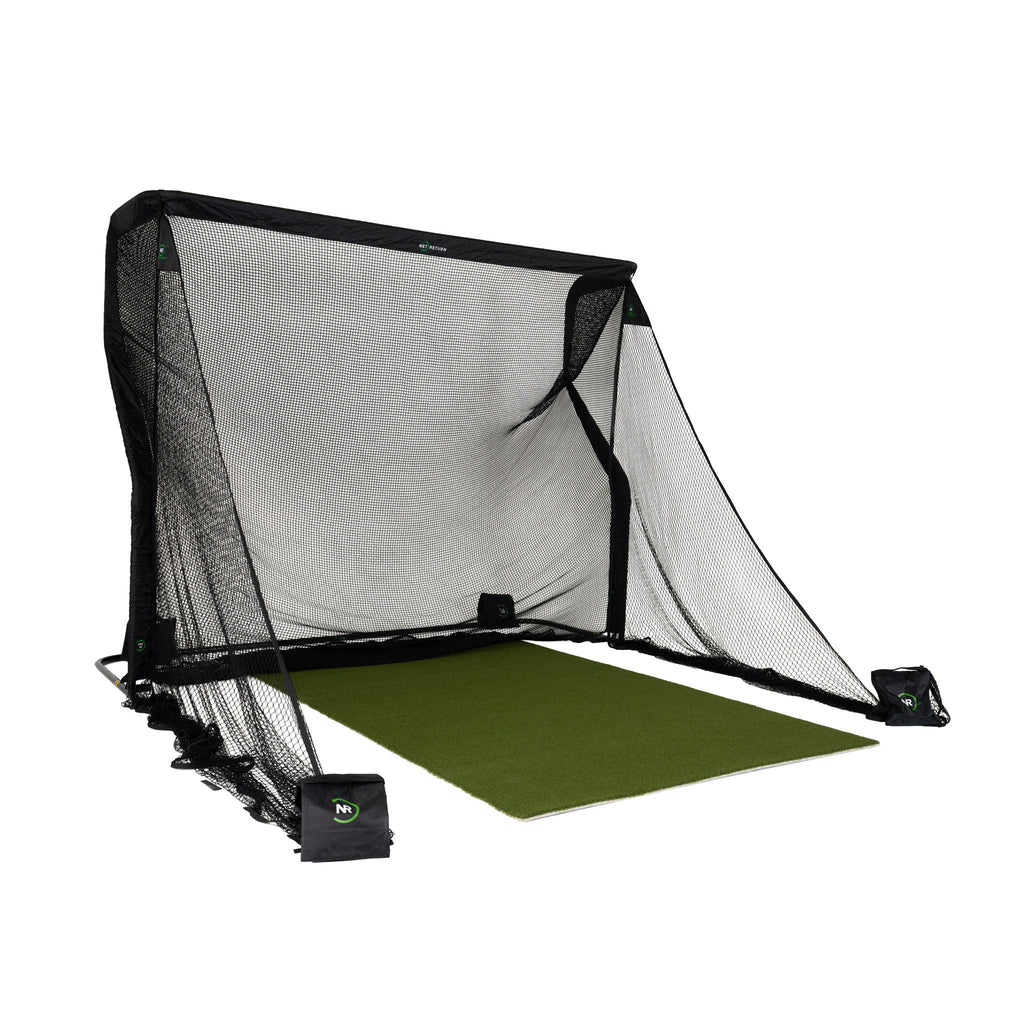 The Net Return Pro 10 Package — 10′×8′ Complete Golf Net & Turf Setup