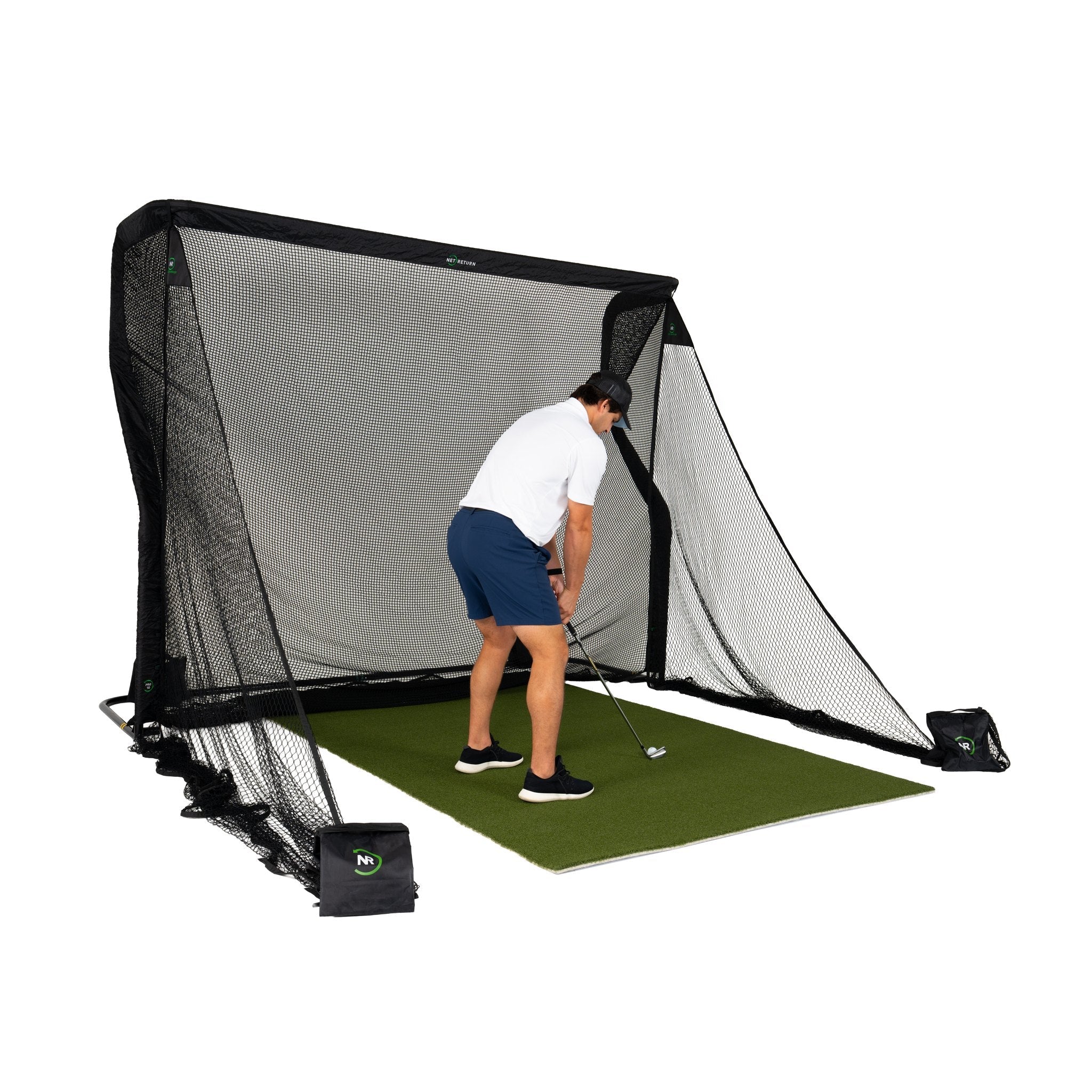 The Net Return Pro 10 Package — 10′×8′ Complete Golf Net & Turf Setup