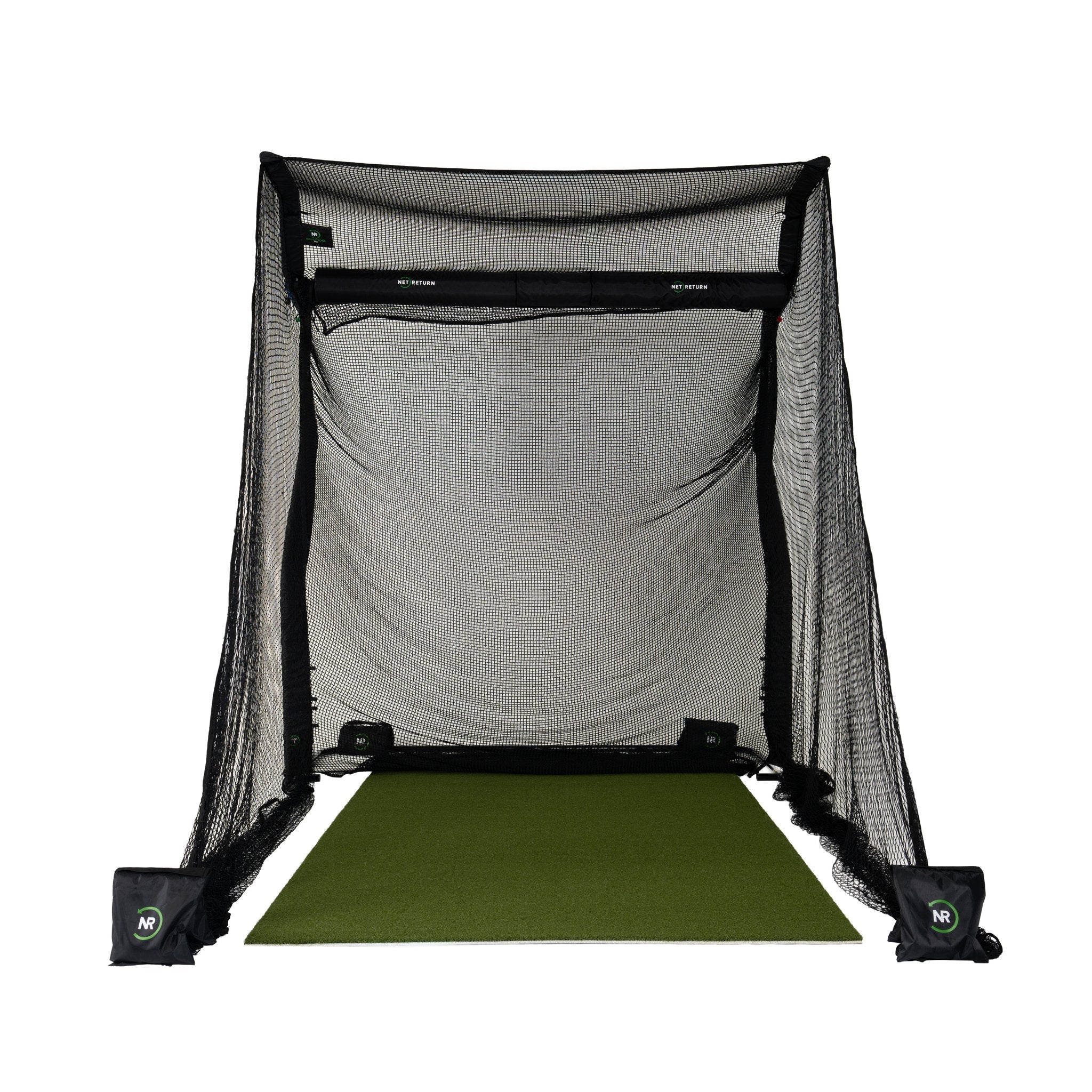 The Net Return Pro 8 No Fly Zone Package — 8′×8′ Fully Enclosed Golf Net Setup