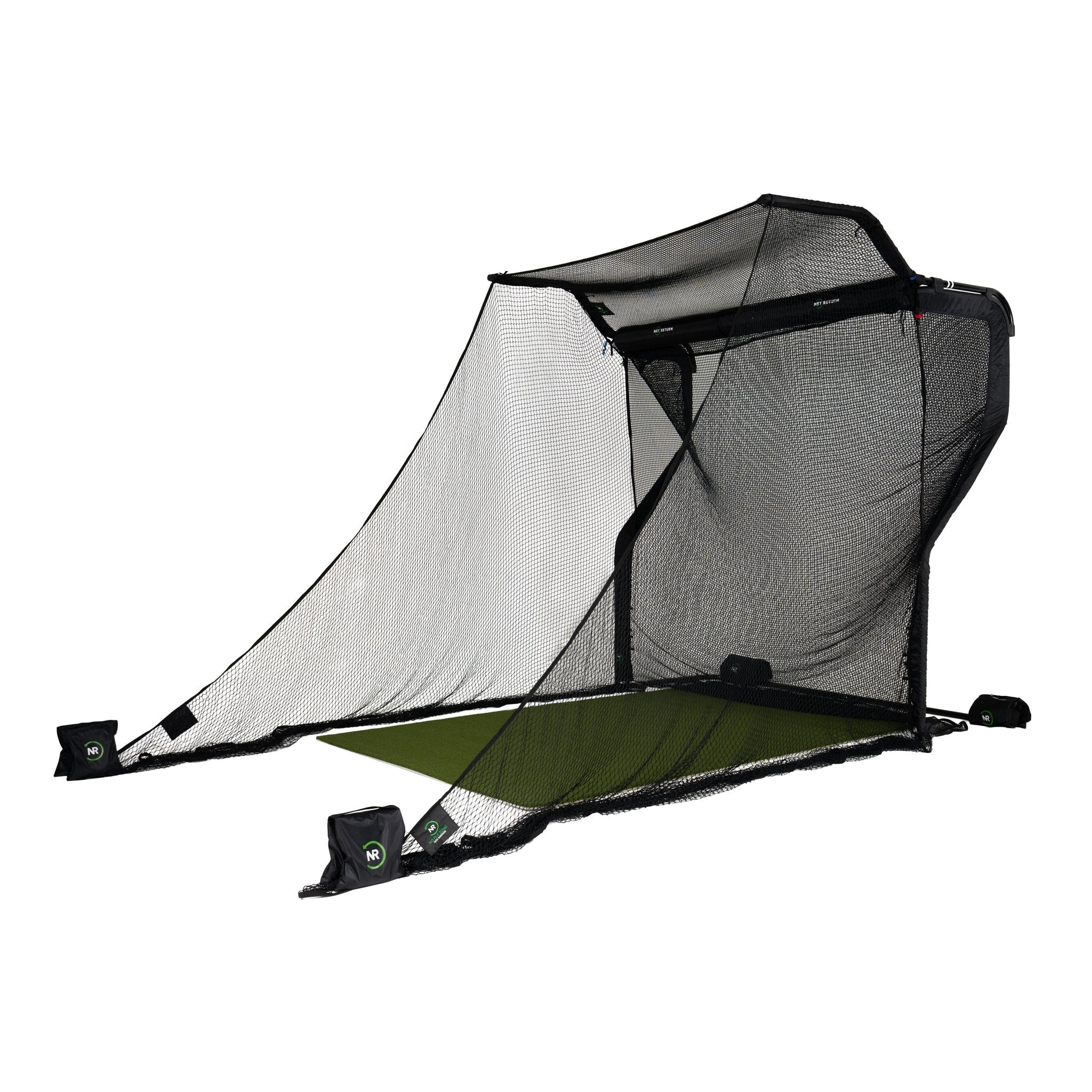 The Net Return Pro 8 No Fly Zone Package — 8′×8′ Fully Enclosed Golf Net Setup