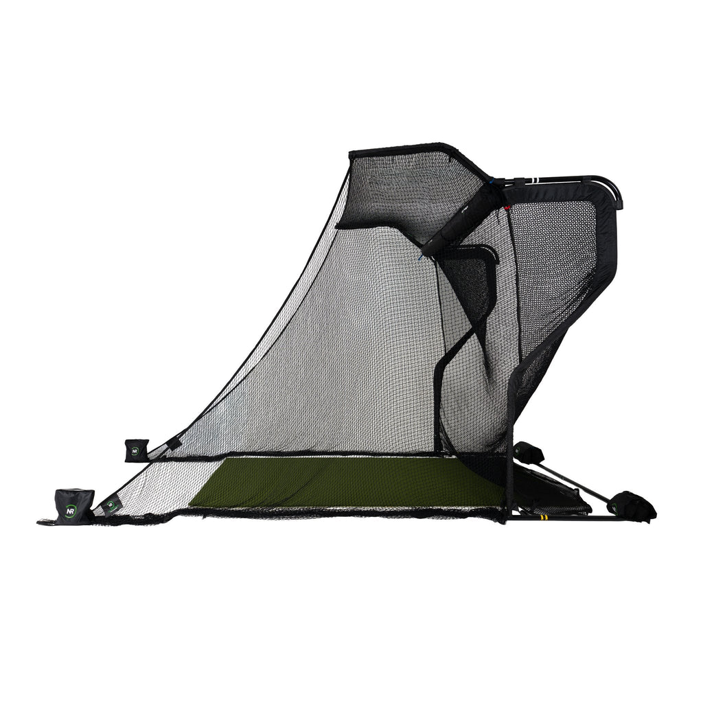 The Net Return Pro 8 No Fly Zone Package — 8′×8′ Fully Enclosed Golf Net Setup