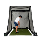 The Net Return Pro 8 No Fly Zone Package — 8′×8′ Fully Enclosed Golf Net Setup