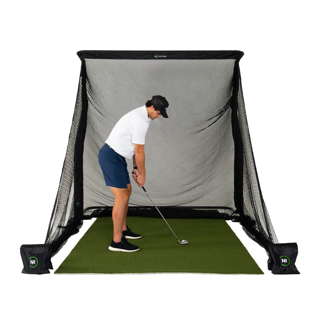 The Net Return Pro 8 Package — 8′×8′ Complete Golf Net & Turf Setup