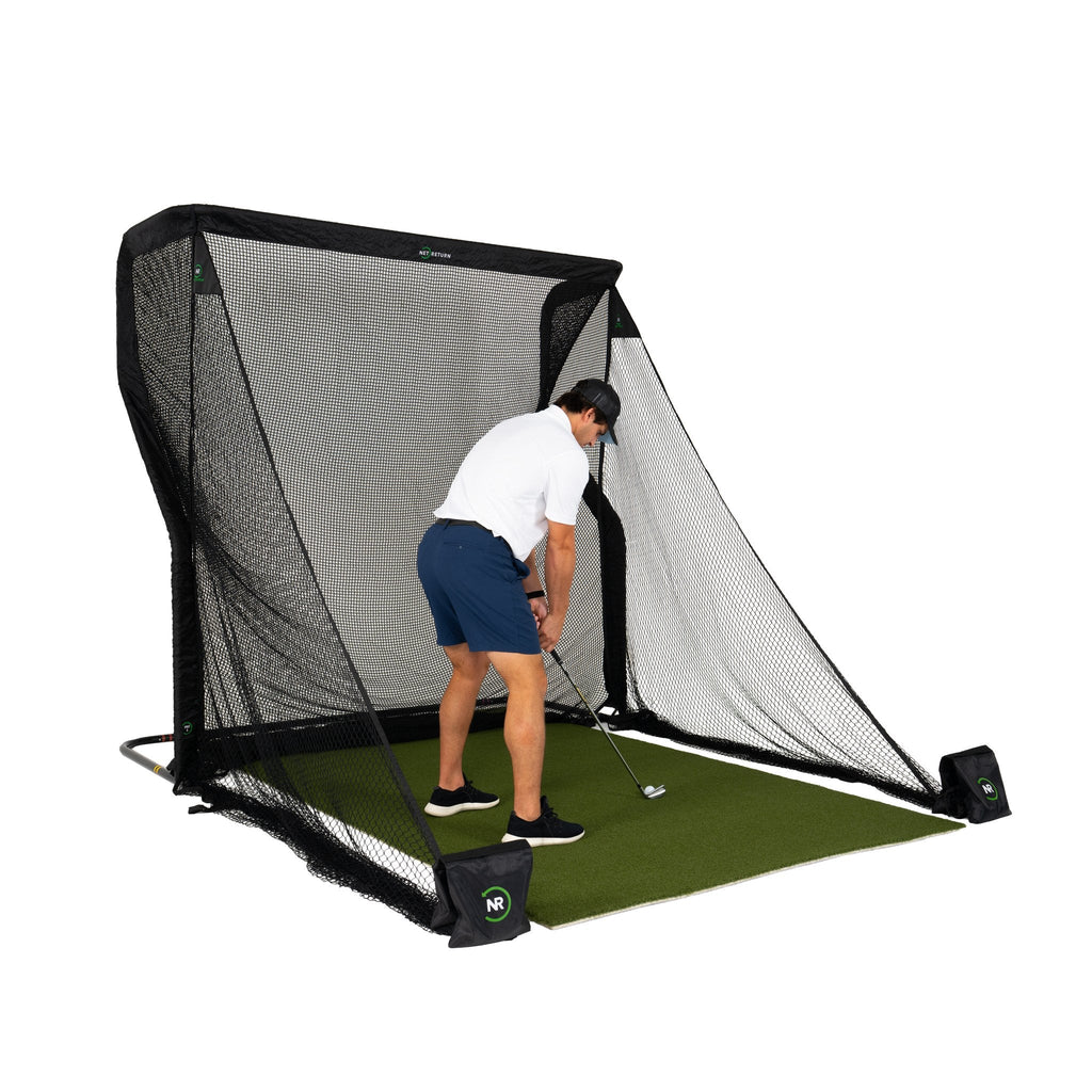 The Net Return Pro 8 Package — 8′×8′ Complete Golf Net & Turf Setup