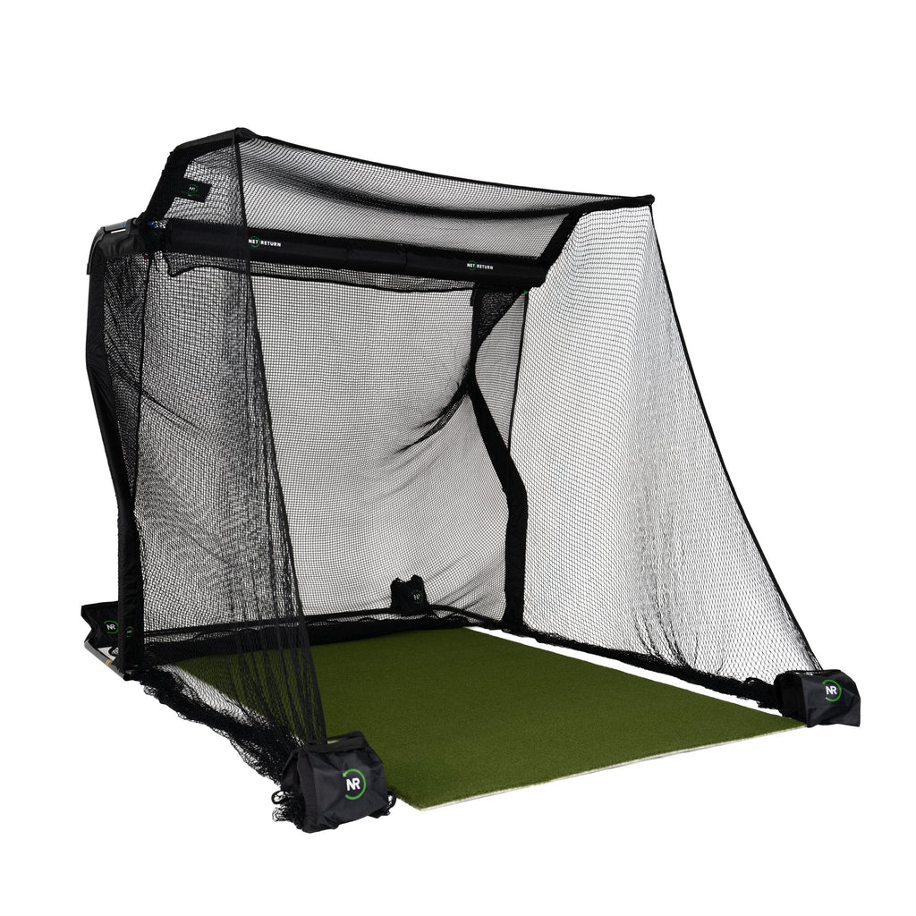 The Net Return Pro No Fly Zone Package — 8′×7′6″ Fully Enclosed Golf Net Setup