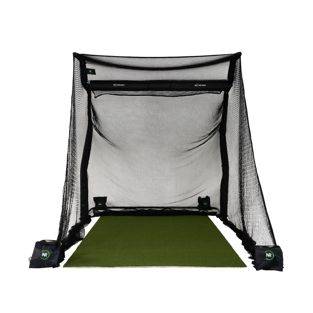 The Net Return Pro No Fly Zone Package — 8′×7′6″ Fully Enclosed Golf Net Setup