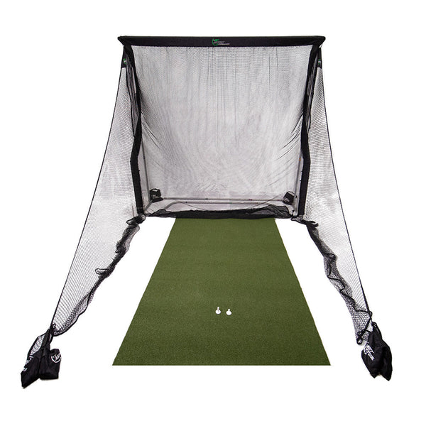 The Net Return Pro XL Package - 10'x9'6" Golf Net & Turf Setup