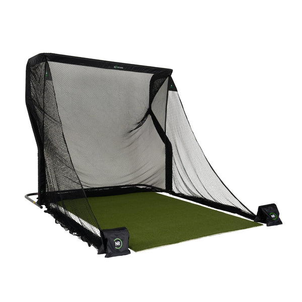 The Net Return Pro Package — 8′×7′6″ Complete Golf Net & Turf Setup
