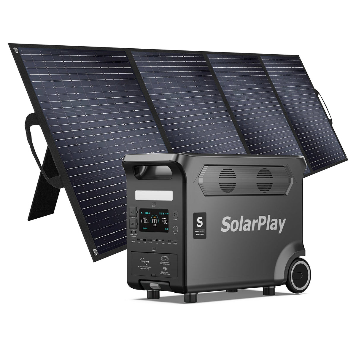 SolarPlay Q3600 power station with a 400W foldable solar panel