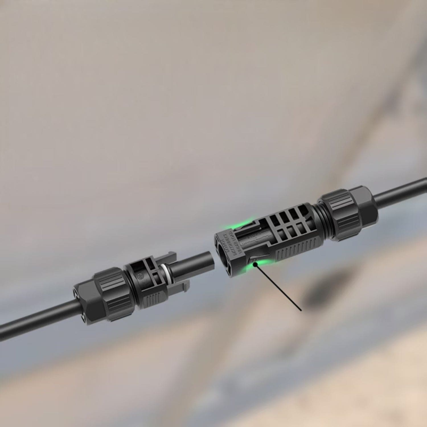 50ft Quick Release MC4 Extension Cables