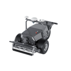 FJD RCM01 robotic cylinder mower with reel cutting unit, studio front three-quarter view