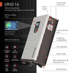RUiXU Lithi2-16 Battery Energy Storage IP65 outdoor | Self-Heating | 51.2V / 314Ah / 16kWh Capacity