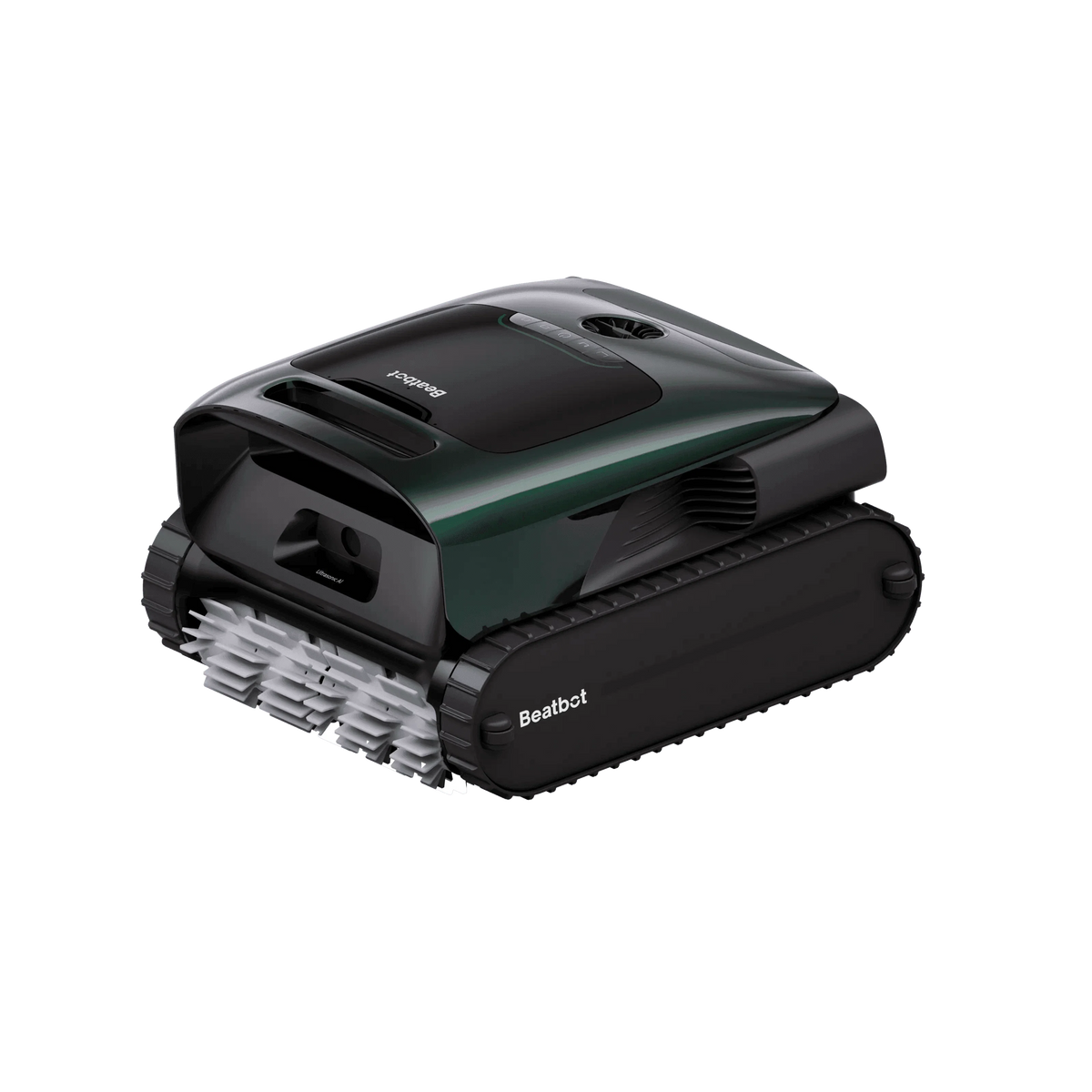 Beatbot AquaSense 2 Pro in dark green with roller brushes, three-quarter view