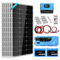 Off Grid Solar Kit 3000W Inverter 12VDC 120V Output LifePO4 Battery 600 watt Solar Back Up SGK-PRO3