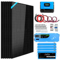 Off Grid Solar Kit 6000W 24VDC 120V/240V LiFePO4 10.24KWH Lithium Battery 6 X 370 Watt Solar Panels SGK-PRO62