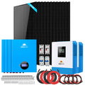 Off Grid Solar Kit 10000W 48VDC 120VAC/240V 20.48KWH Lithium Battery 12 X 415 Watts Solar Panels SGM-10M2T