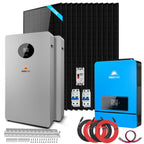 OFF GRID SOLAR KIT 12 X 415 WATTS SOLAR PANELS 20.48KWH LITHIUM BATTERY 8000W SOLAR INVERTER 48VDC 120V/240V SGM-8K20