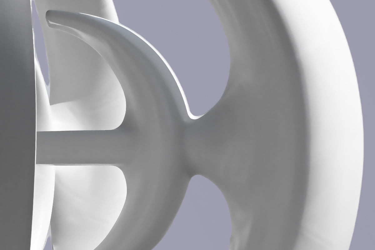 Close-up of a Smaraad SR-1000 lantern turbine blade arm