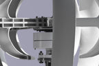 Close-up of the Smaraad SR-1000 generator hub and mounting flange