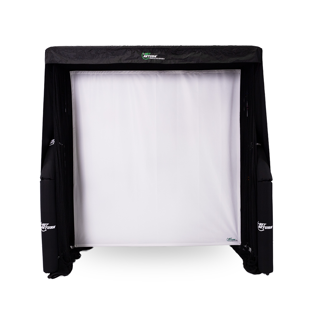 The Net Return Simulator Series 10′ Bay — Golf Simulator Enclosure