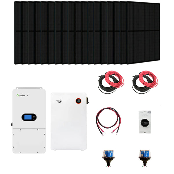 Growatt SPH 10000TL Hybrid Solar Kit - 10kW, 16.1kWh Battery