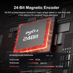 PXN 24-bit magnetic encoder chip with encoder resolution comparison