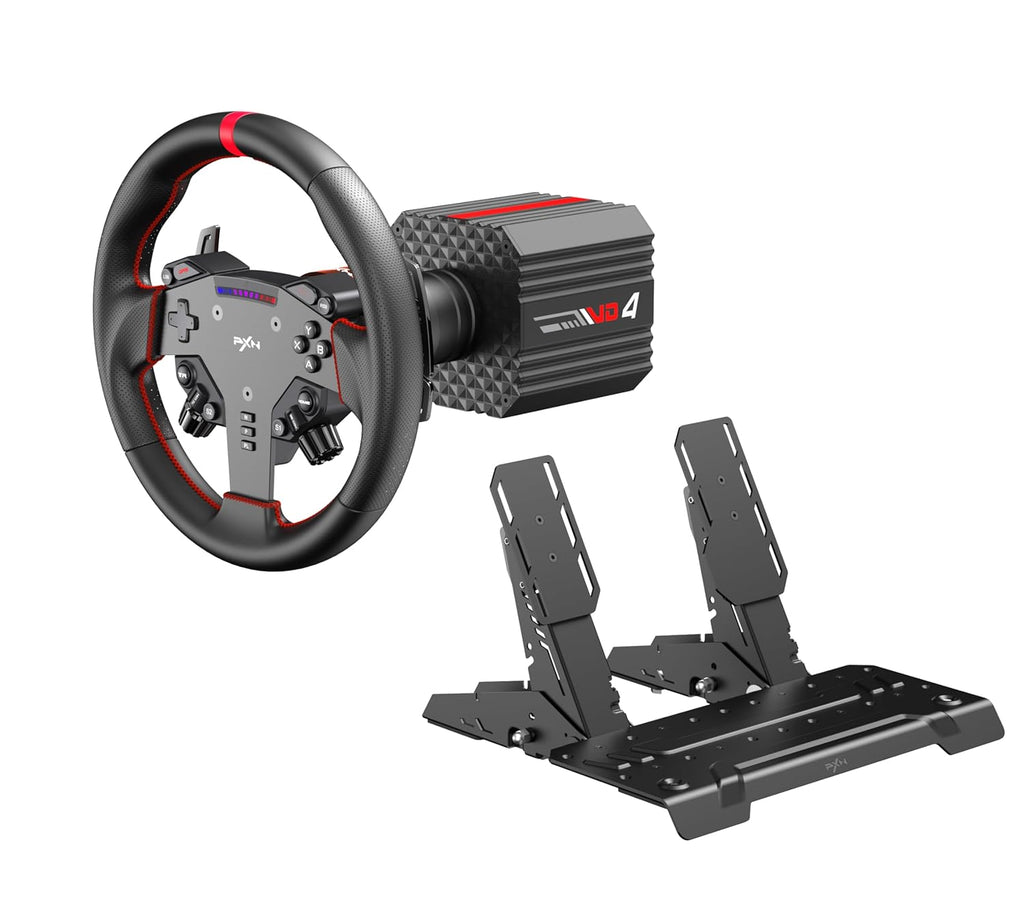 PXN VD4 direct drive bundle with W AS wheel, VD4 base and PD HM pedals