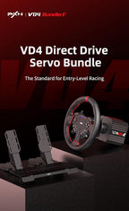 PXN VD4 Direct Drive Servo Bundle graphic with base, wheel and pedals