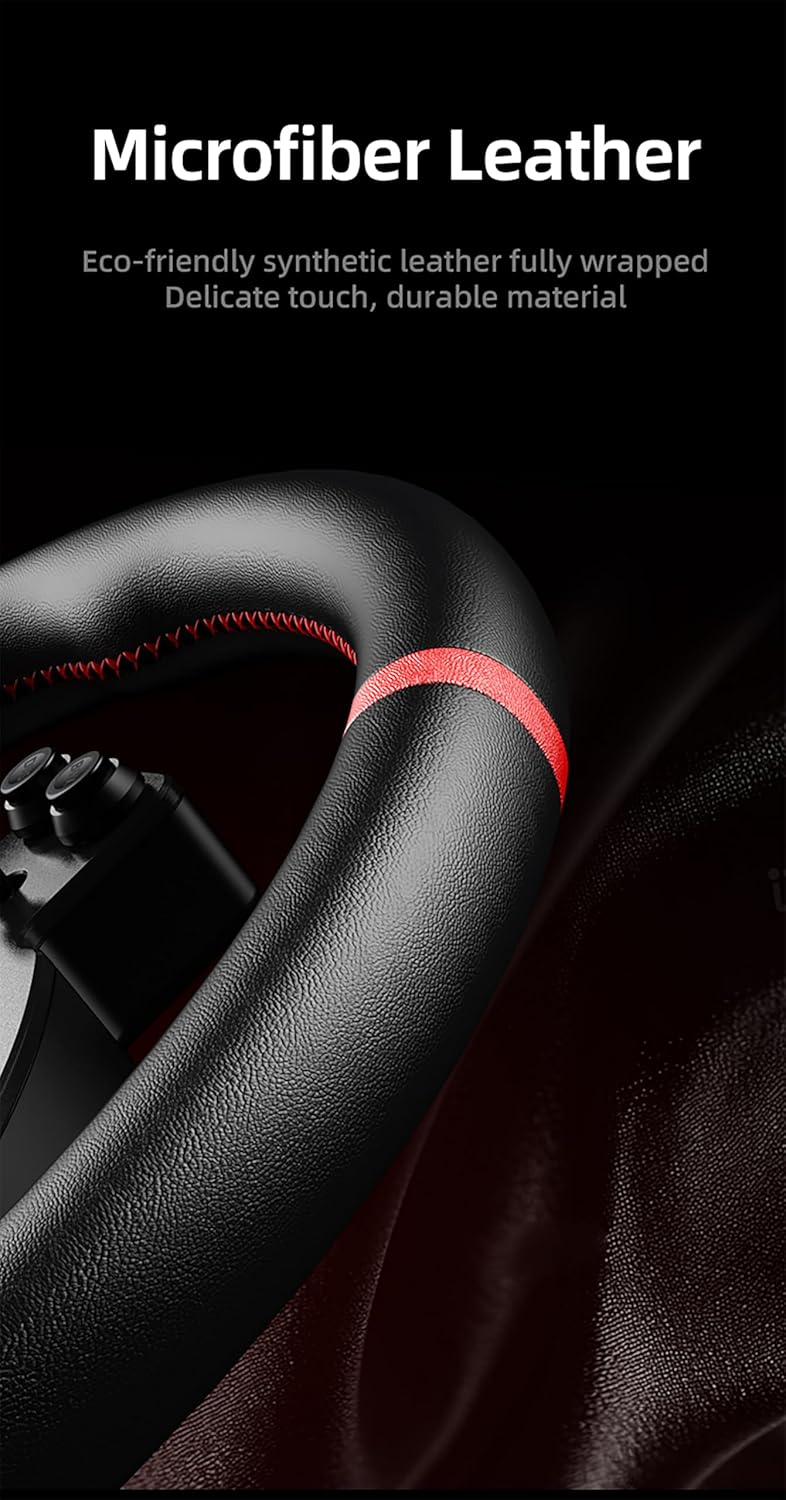 PXN W CS R2 microfiber leather rim detail with red marker