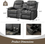 Double Reclining Loveseat For Home Theater