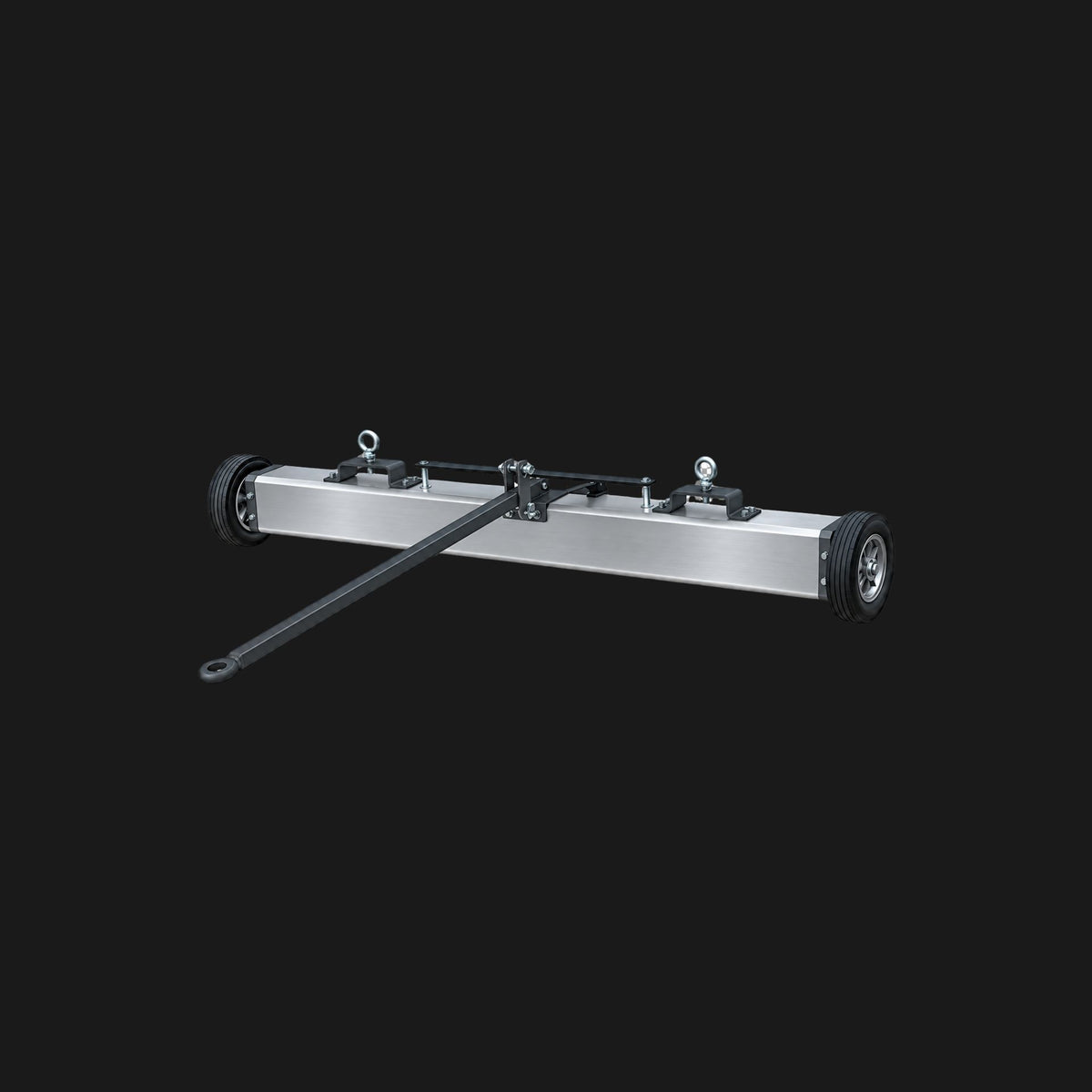 FJD magnet bar attachment for removing metal debris from turf, studio view